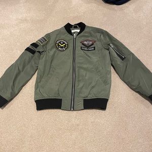 Boys coat, army green, H&M.